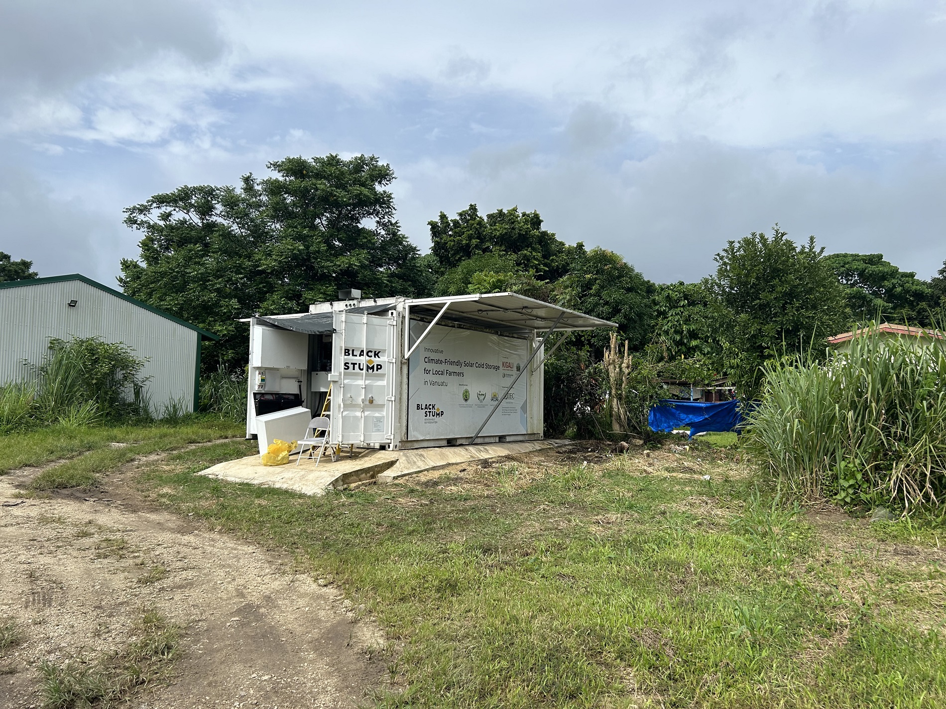 Solarator® Chiller fully deployed in a remote area