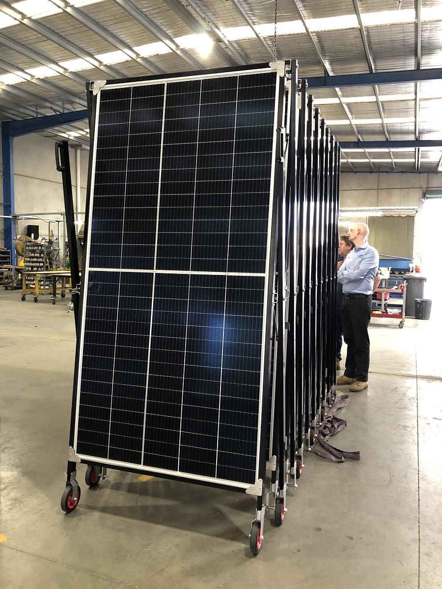 Image of Solarator Arrays in factory