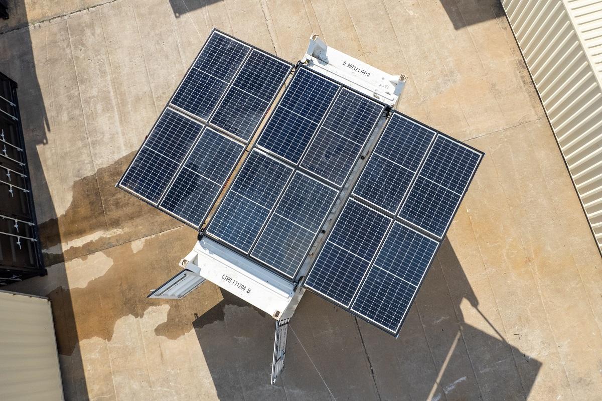 Image of Solarator roof panels fully deployed