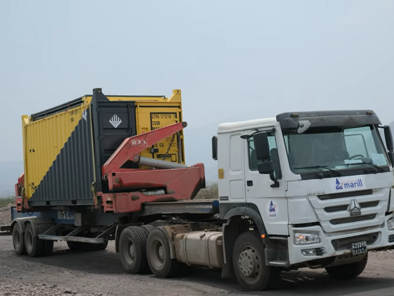 Custom Solarator® being transported on a flatbed truck